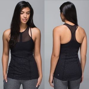 Lululemon black pedal pace tank top